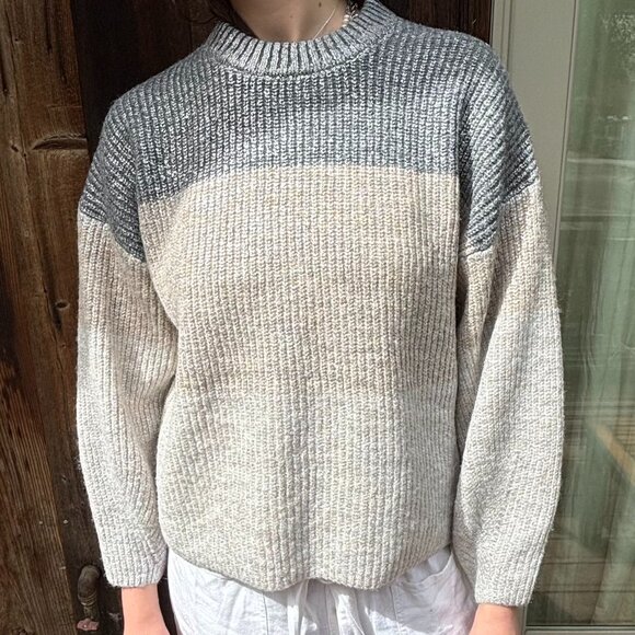 Munthe, NWT, Chunky sweater, Shimmery shades of Beige and Grey - Picture 1 of 7